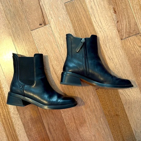 Franco Sarto Gabi Leather Square Toe Boot - Picture 4 of 10